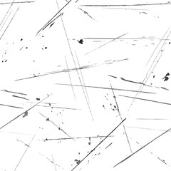 Fototapeta premium vector grunge texture with scratches and abrasions monochrome on white background
