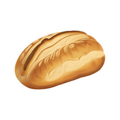 Loaf of bread with steam lines
