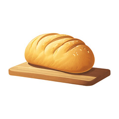 Loaf of bread with steam lines
