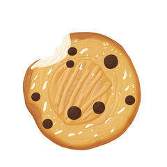A chocolate chip cookie 