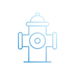Fire Hydrant vector icon stock illustration