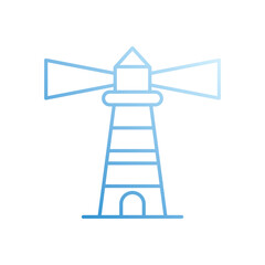 Lighthouse  vector icon stock illustration