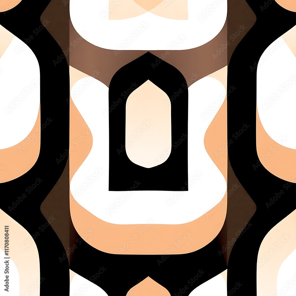 Poster abstract geometric pattern: a mesmerizing and visually striking geometric pattern with a bold and mo