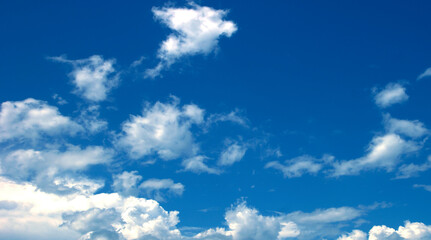 The vast blue sky