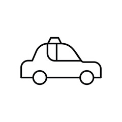 Taxi Service vector icon stock illustration