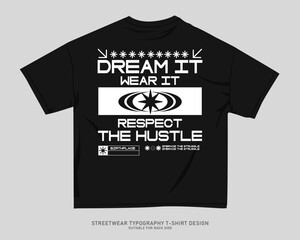 Urban T-shirt Design for Print on Demand. Streetwear T-shirt Design Vector, Typography Quotes Graphic T shirt for Print, Street Style. Merch Design, Clothing Design, Simple Graphic Tee Shirt