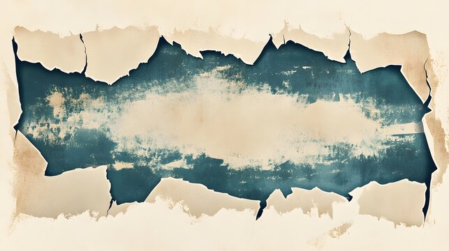 A Beautifully Crafted Vintage Torn Paper Illustration Perfect for DIY Projects and Invitations