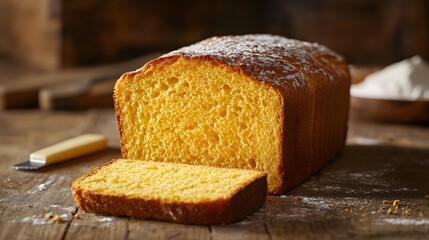 Delicious and Artisanal Golden Gluten-Free Bread Freshly Baked with an Airy Texture