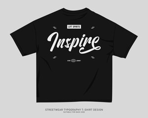 Urban T-shirt Design for Print on Demand. Streetwear T-shirt Design Vector, Typography Quotes Graphic T shirt for Print, Street Style. Merch Design, Clothing Design, Simple Graphic Tee Shirt