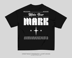 Urban T-shirt Design for Print on Demand. Streetwear T-shirt Design Vector, Typography Quotes Graphic T shirt for Print, Street Style. Merch Design, Clothing Design, Simple Graphic Tee Shirt