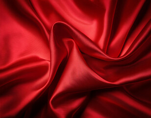 Obraz premium Abstract red Satin Silky Cloth for background, 