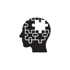 Puzzle icon vector symbol design art illustration