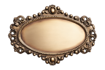 Vintage decorative frame isolated on transparent or white background, png