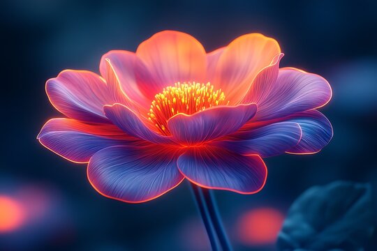 Enchanted Floral Glow: A Mystical Close-up