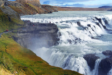 Gullfoss Waterfall in Iceland 