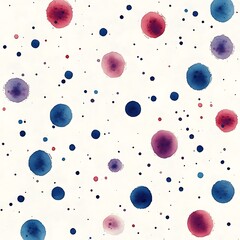 gradient dots and watercolor grain texture seamless pattern
