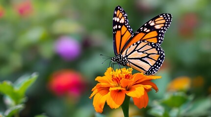 Fototapeta premium Monarch Butterfly on a Flower
