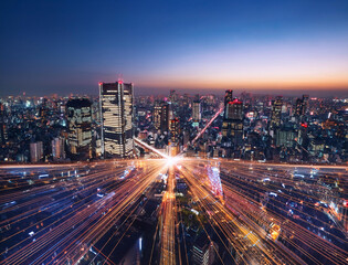Fototapeta premium 都会の夜景