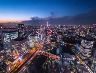 Fototapeta premium 都会の夜景