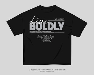 Streetwear T-shirt Design Vector, Typography Quotes Graphic T shirt for Print. Urban T-shirt Design for Print on Demand, Street Style. Merch Design, Clothing Design, Simple Graphic Tee Shirt