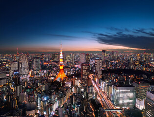 Fototapeta premium 都会の夜景