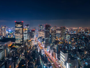 Naklejka premium 都会の夜景