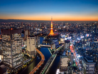 Obraz premium 都会の夜景