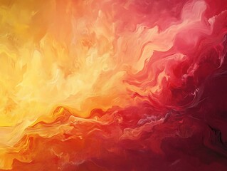 Obraz premium dynamic energy gradients in vibrant yellow and red tones