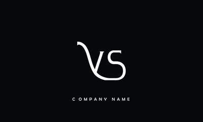 Obraz premium VS, SV, V, S Abstract Letters Logo Monogram