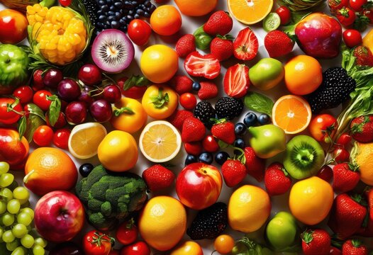 vibrant thumbnails featuring colorful array diverse food textures displaying appeal, appealing, artistic, assortment, bake, bar, blend, bowl, bright