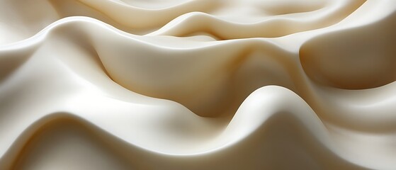 Obraz premium Creamy, wavy, off-white texture. (1)