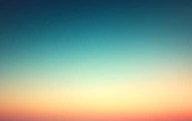 Obraz premium Soft gradient sunset sky.