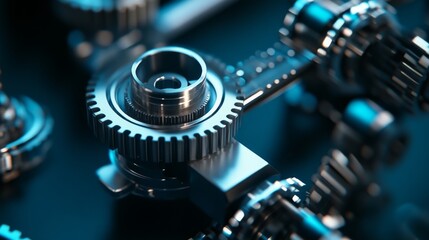 Advanced Machinery with Dynamic Angles and Clean Lighting