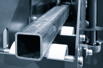 conveyor saw, hydraulic punch shear bender and notching machine for cutting various shape metal, fiber laser cutting machine cutting  square tube control by CNC program.