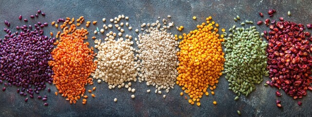 Overflowing grains represent fertility and abundance in a vibrant display of prosperity and well-being captured in a natural setting