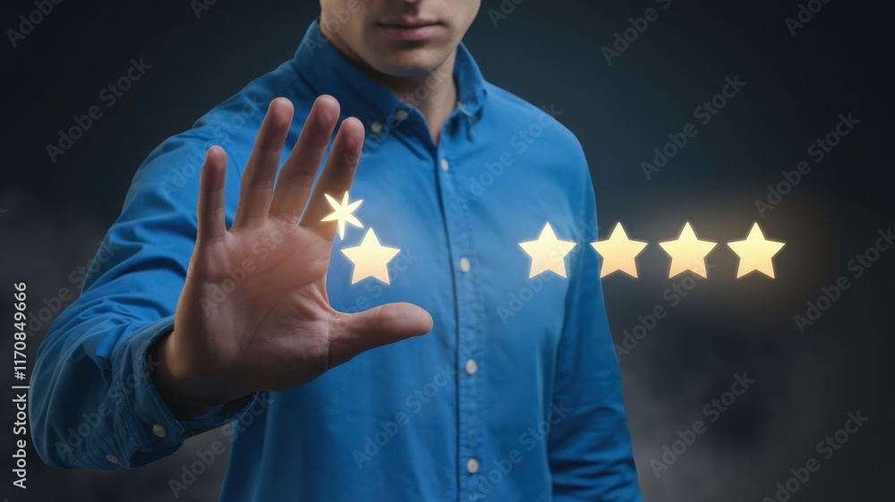 Aufkleber conceptual image depicting a customer review satisfaction feedback survey for comprehensive analysis