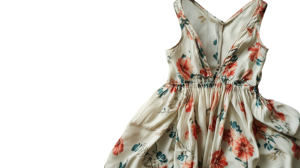 Vintage Inspired Sundress Perfect for Summer Events, Outdoor Gatherings, and Fashionable Daytime Occasions with a Fresh White Backdrop.