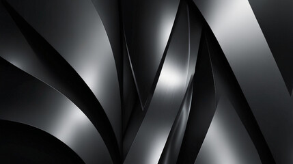 Elegant black abstract background with smooth textures and depth, perfect for luxury, art, or design themes.