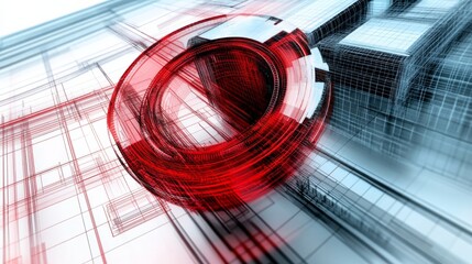 Dynamic Mechanical Schematics with Clean Background