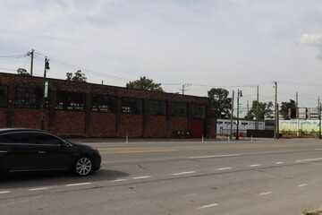 Urbanscape in the city of Detroit, Michigan