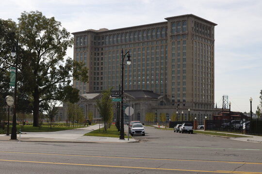 Urbanscape in the city of Detroit, Michigan