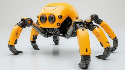 Mechanical Robot Spider in Bright Detail