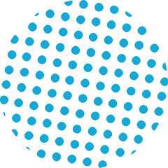かわいいドット・ハーフトーンの円　青　ベクター　Abstract dot circle, circle halftone geometric dot gradient