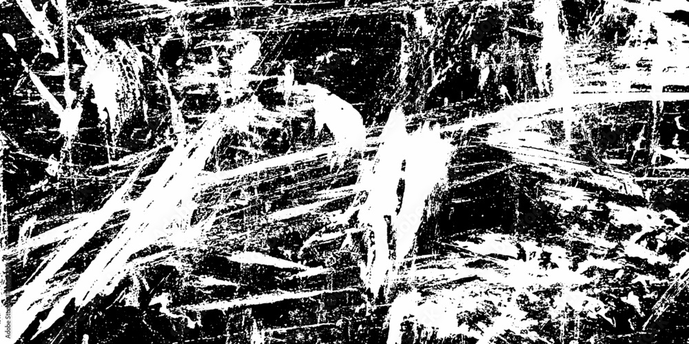 Aufkleber luxury white paper texture with speckled grunge black and white crack. abstract texture of scratch c