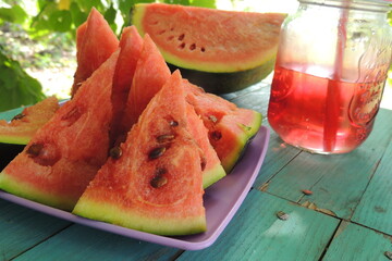 slices of watermelon