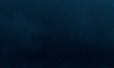 Stars in the night. Dark blue green galaxy space. Glowing stars in space. New Year, Christmas and Celebration background concept.
