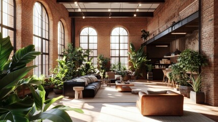 Collaborating in a Bright, Natural Light Workspace
