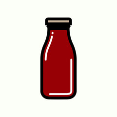 bottle icon vectors illustration