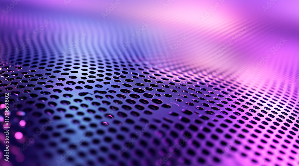 Poster purple metallic abstract background showcases a futuristic surface adorned with high-tech materials,