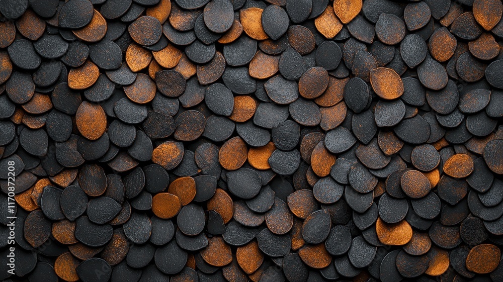 Poster abstract black and copper scale pattern texture background